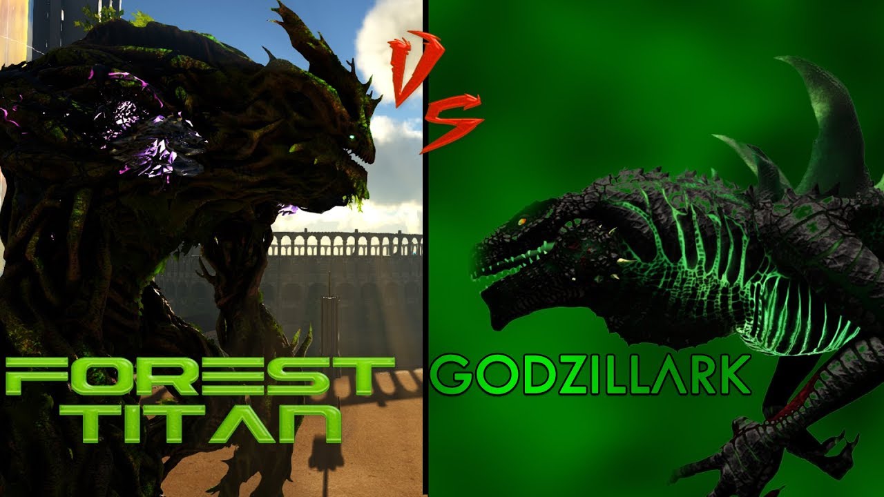 Forest Titan vs GodzillArk | ArkBattle