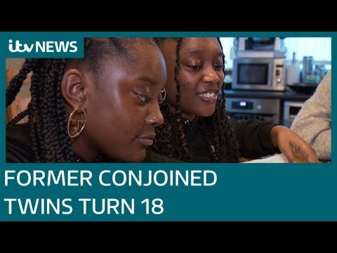 Former conjoined twins celebrate their 18th birthday | ITV News