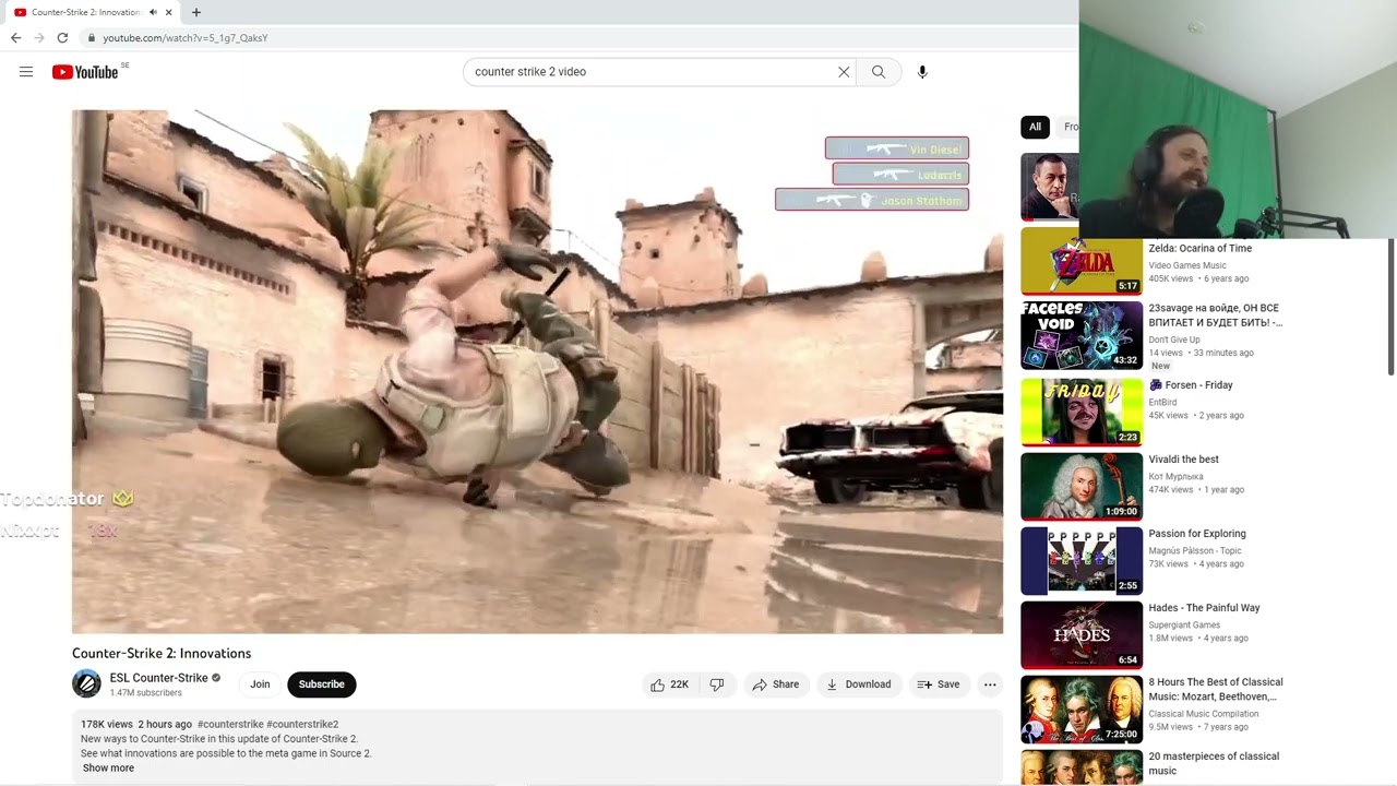 Forsen watches the new cs:go 2 trailer | Forsen