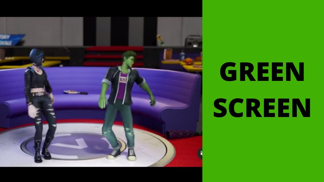 Fortnite Beast Boy Emote Dance My World green screen