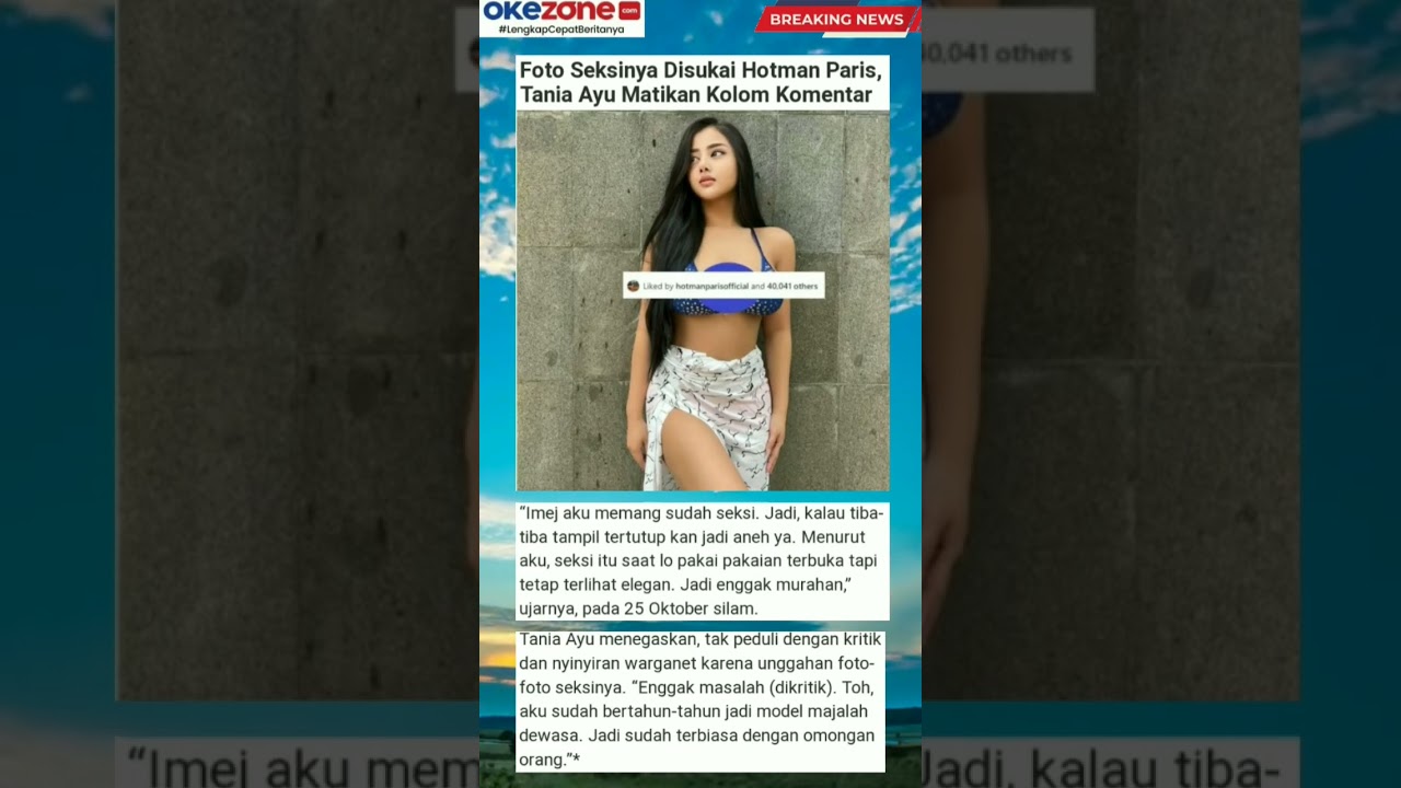Foto Tania Ayu Disukai Hotman Paris #viral #artist #tania #hotmanparis