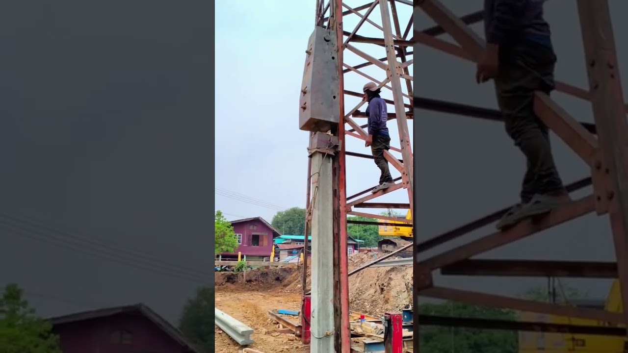 Foundation Pile Driving#Construction#Piledriving#HeavyEquipment
