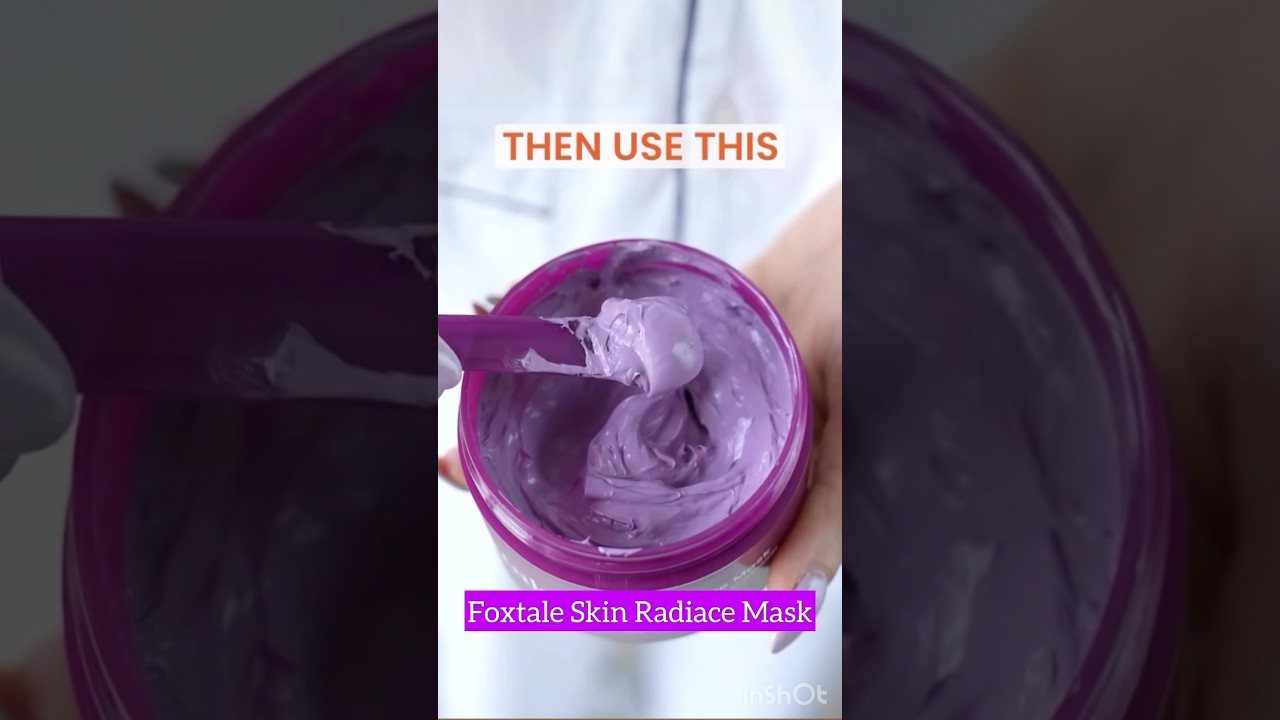 Foxtale Purple Skin Radiance Face Mask #shorts