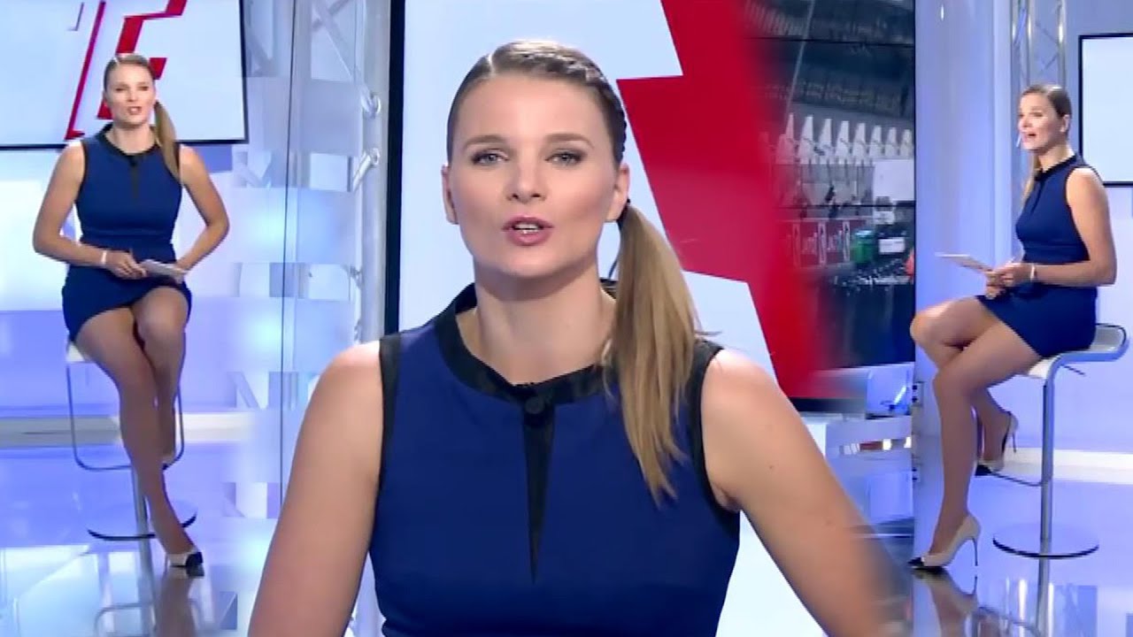 FRANCE PIERRON DANS MENU SPORT MAGNIFIQUEMENT SEXY DANS CETTE ROBE