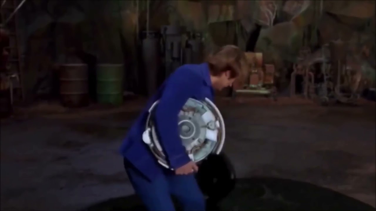 Fred and the tar monster flipped