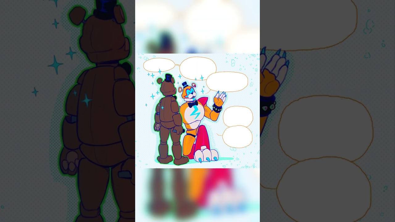 Freddy Meets Glamrock Freddy #fnaf