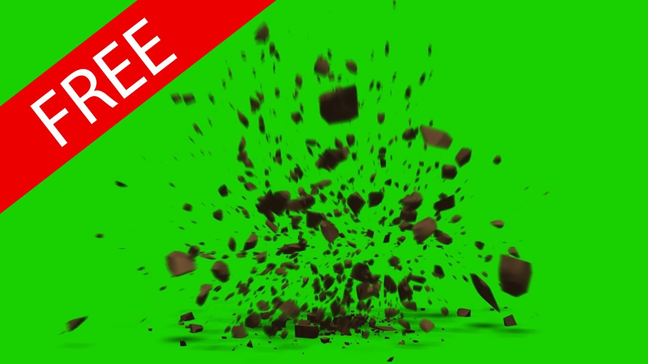 Free Download VFX Bouncing Debris green screen