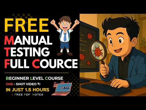 Free Manual Testing Course For Beginners 🤩 | Learn Manual Testing in One Video + Free Pdf Notes ✅✨