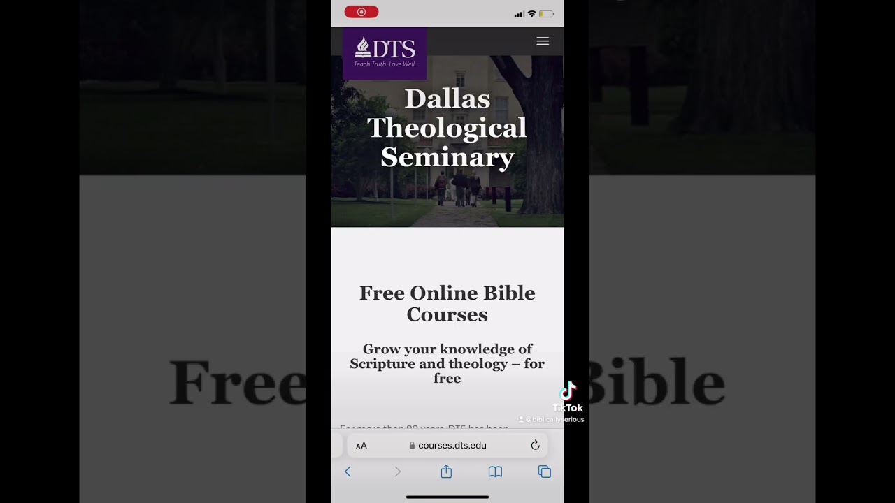 Free Seminary Courses #theologycourses #seminaryclasses