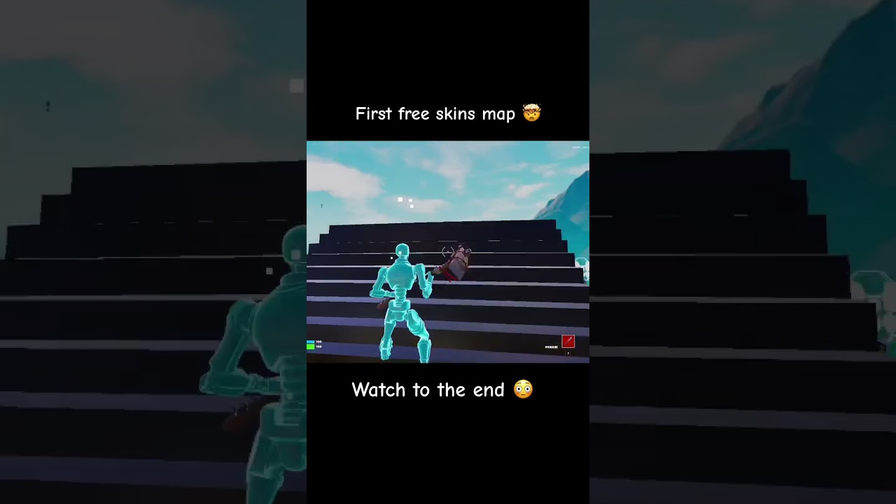 Free skins Fortnite map #fortnite 😳