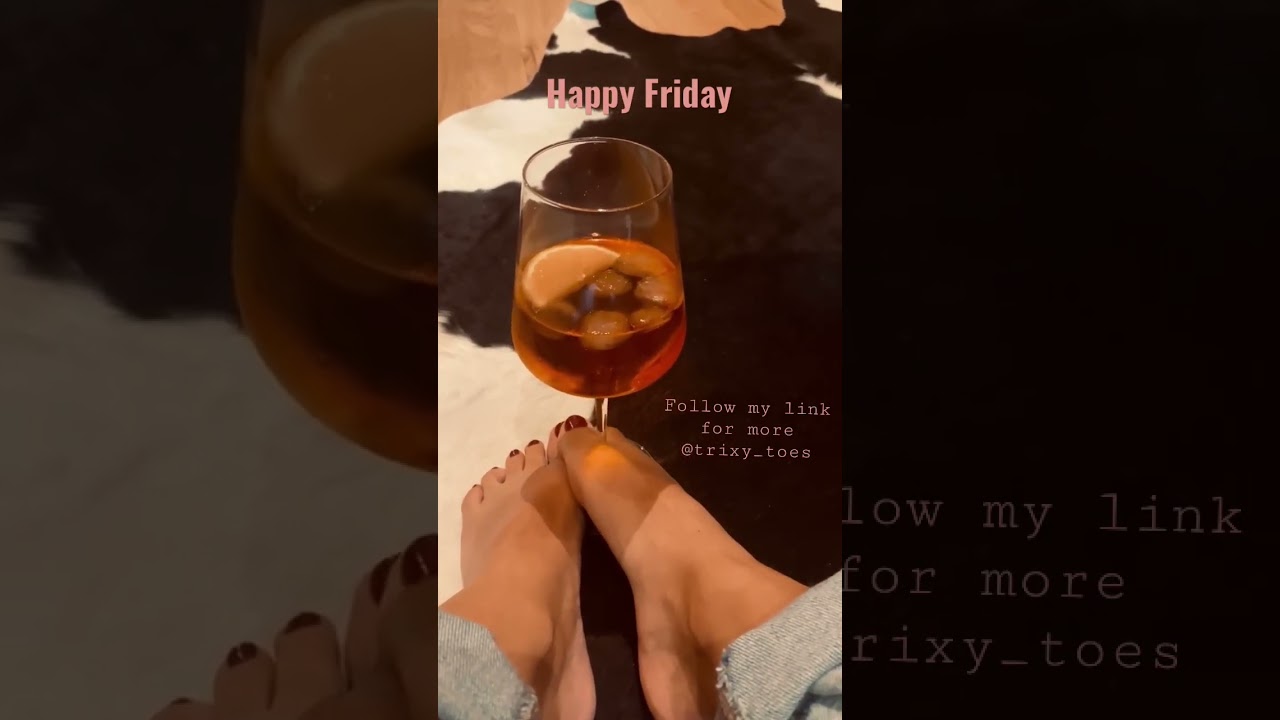 Friday drinks #shorts #drinks #fyp #giantess #miniature #feet #aperolspritz #cocktail