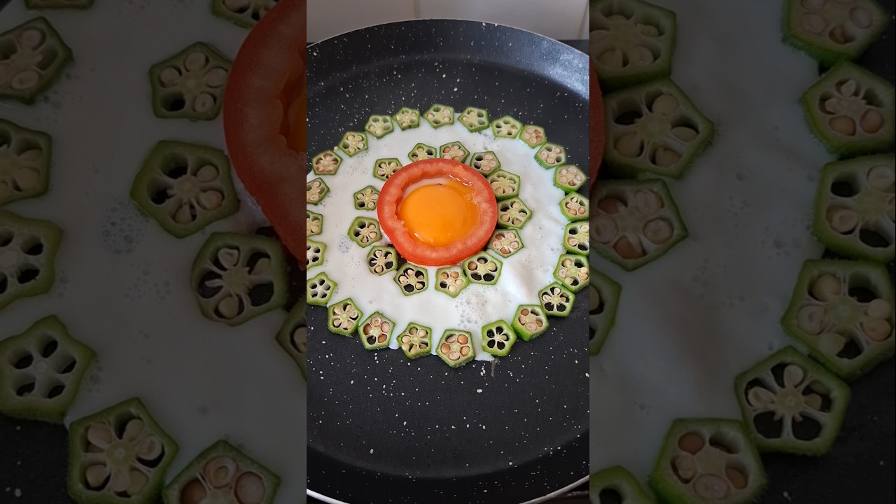Fried Egg okra #viralreels #food #trendingshorts #viralvideo