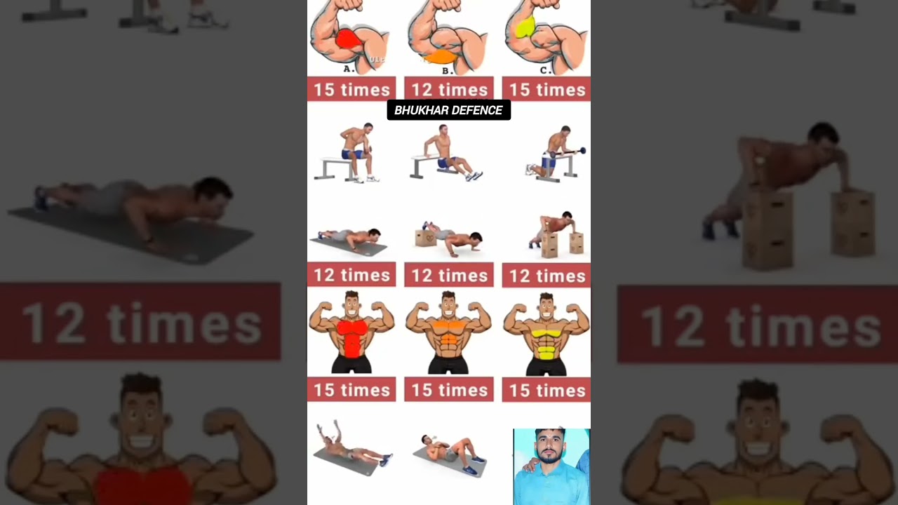 Full body workout at home #short #shorts #sixpackabs #chest #abs #art #shortsfeed #yt