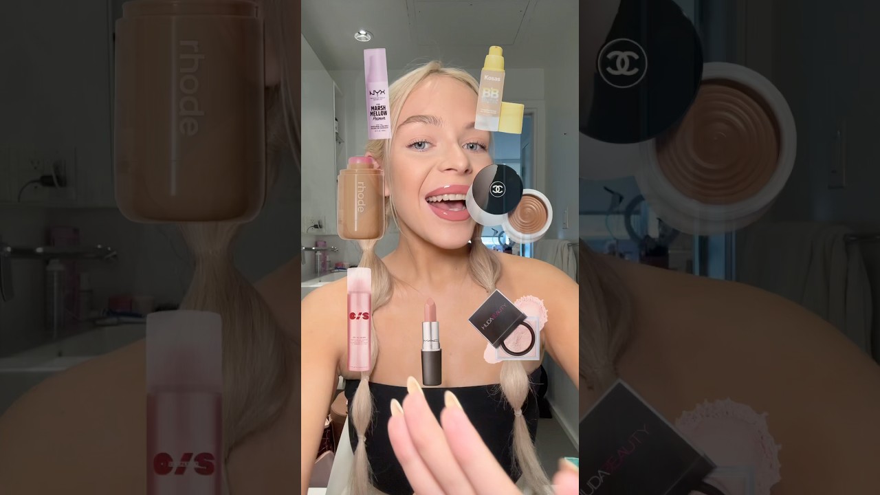 full face of viral makeup!!