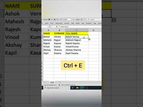 full name in Excel #excel #exceltips #digicodehub #powerpoint #bulletpoints