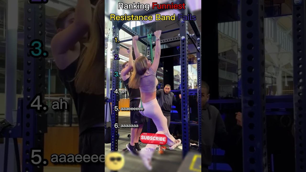 Funniest Resistance Band Moments😂#shorts #funnyshorts #gymfails #funny