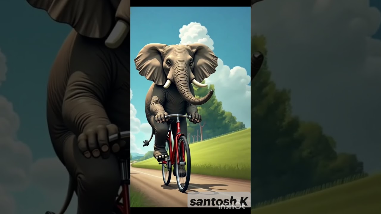 funny video with #elephant 🐘