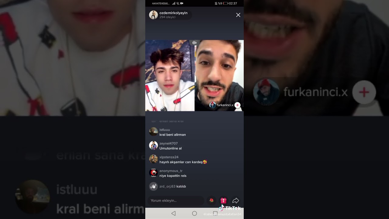 furkan inci /özdemirkol canlı yayında kavga