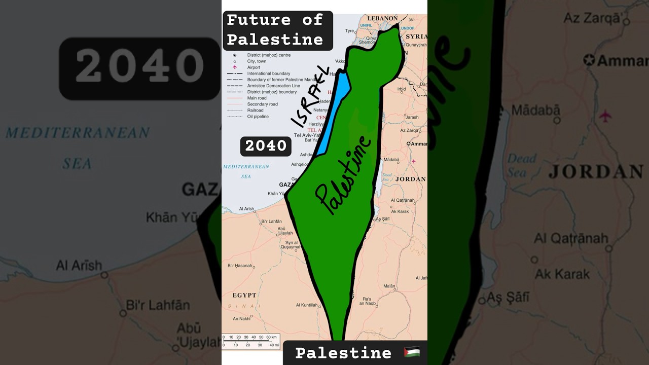 Future of Palestine 🇵🇸 #israel #map #geography #shorts #gaza #palestine