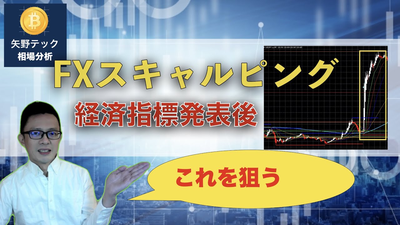 FX経済指標発表で使えるドル円5分足スキャルピング