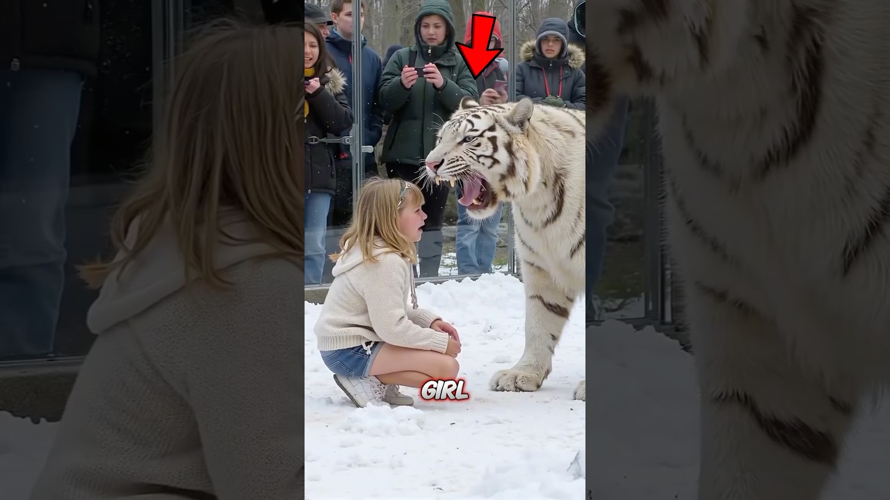 Gadis Ketakutan Setelah Terjatuh ke Sarang Harimau!