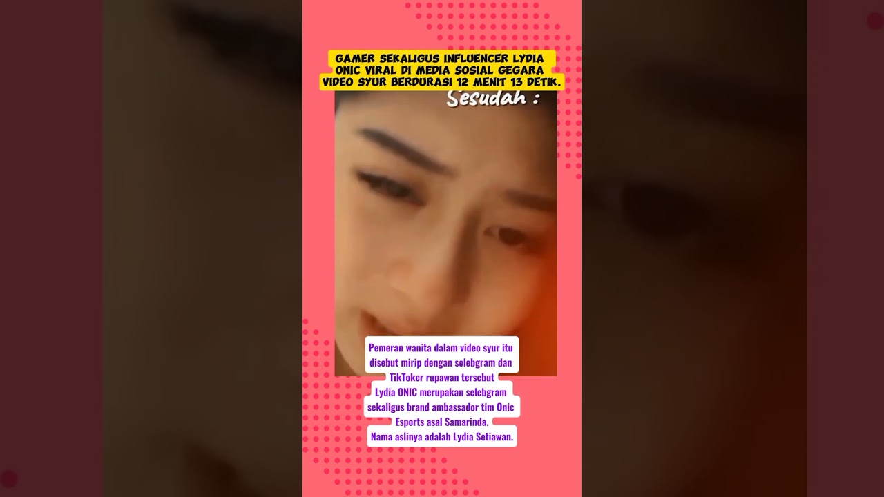 Gamer Sekaligus Influencer Lydia Onic Viral Di Media Sosial #beritaviral #news #beritaterkini
