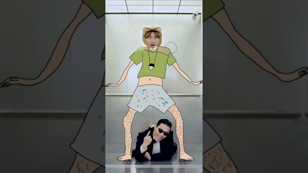 Gangnam Style Drawing meme 🤣🤣 #gangnamstyle #drawingmeme #shorts