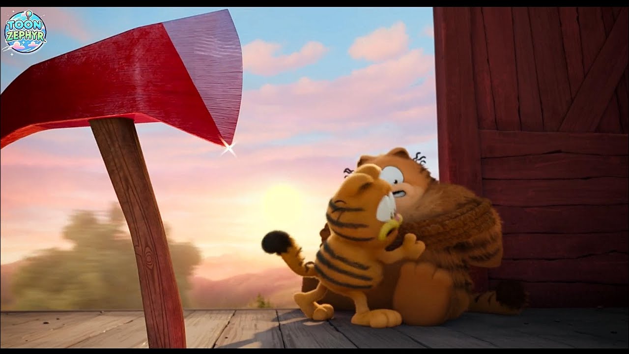 Garfield Save's his Dad Ending Scene | The Garfield Movie | New Animated Movie 2024