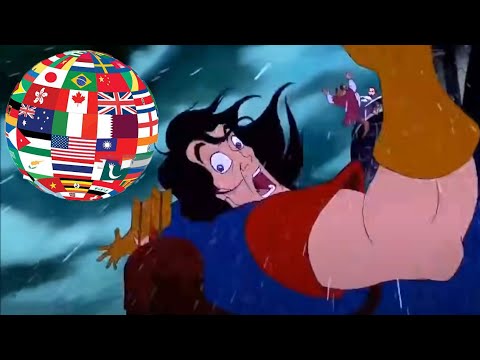 Gaston's death scream in 38 languages