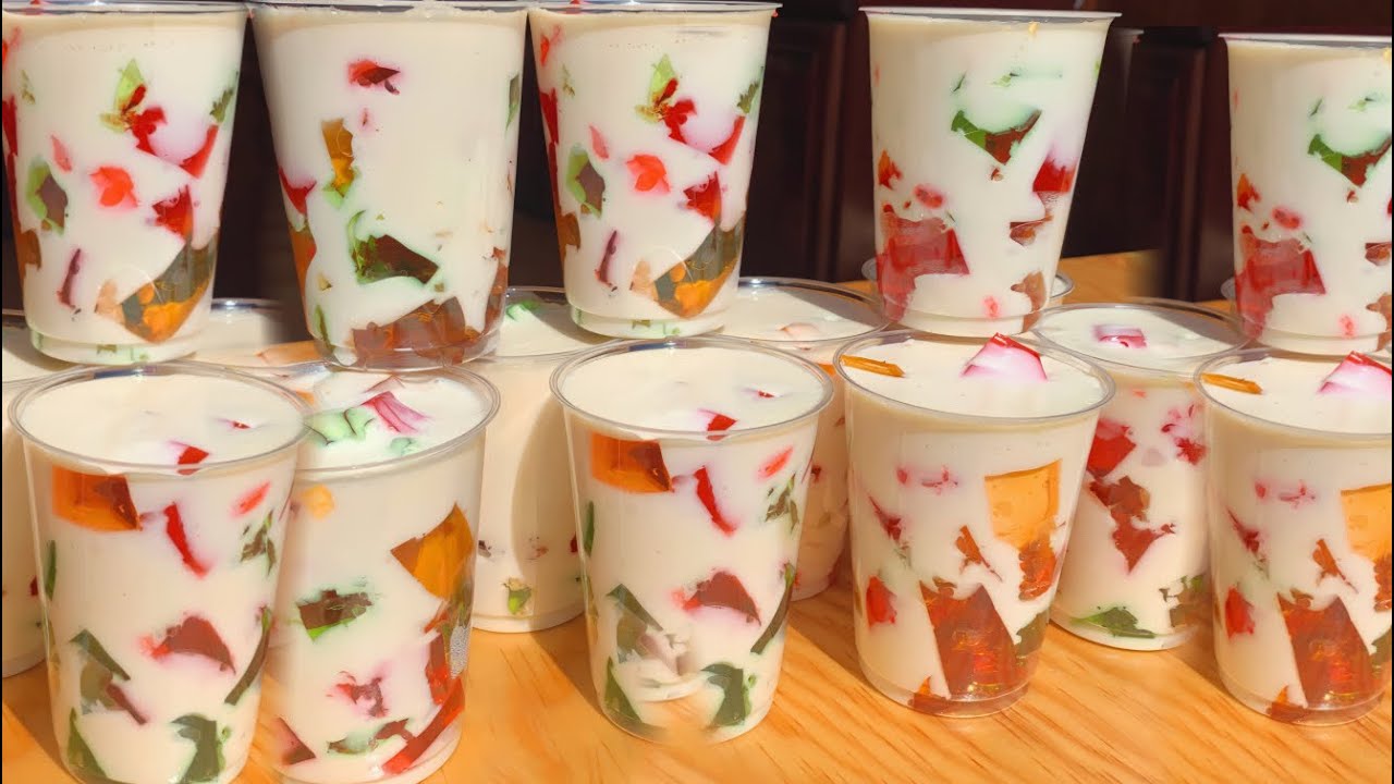 Gelatinas mosaico en vasitos PARA NEGOCIO