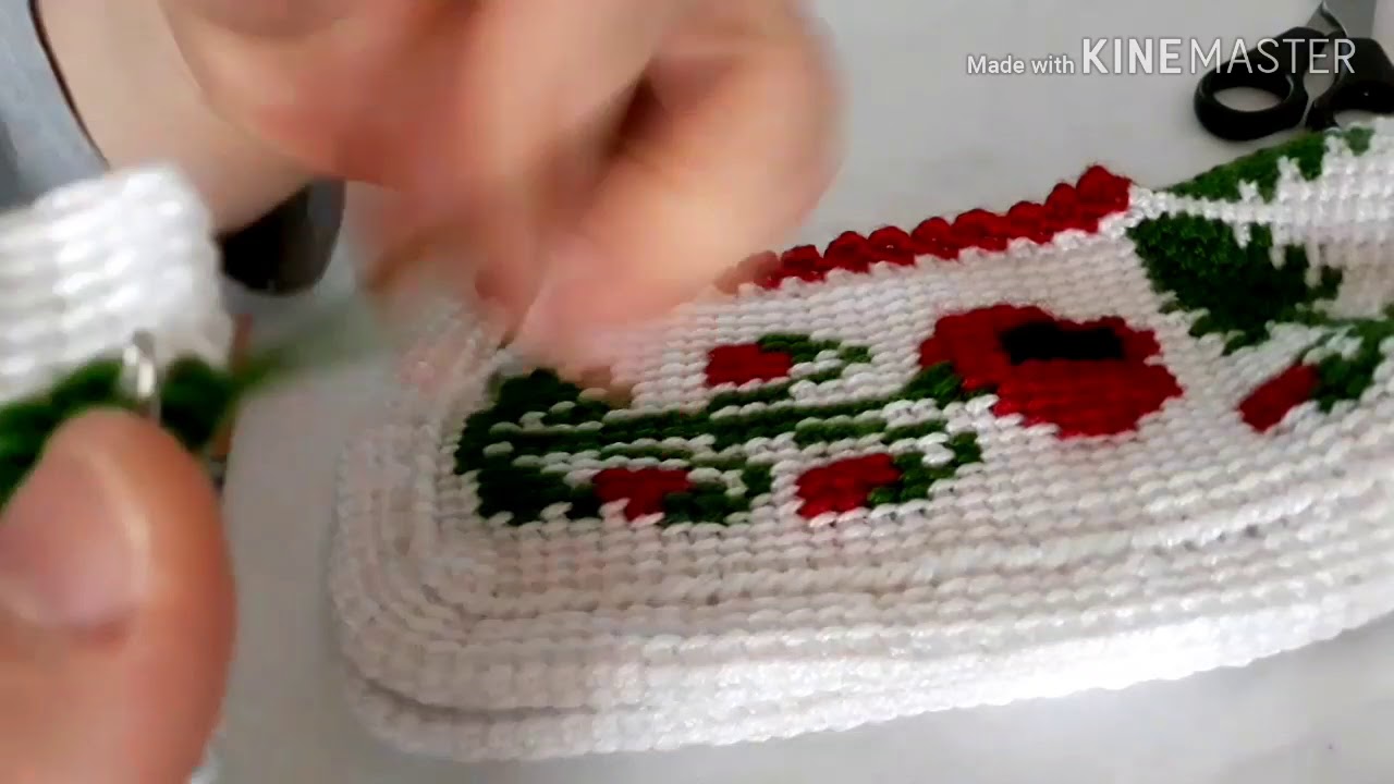 gelincikli tunus işi patik
