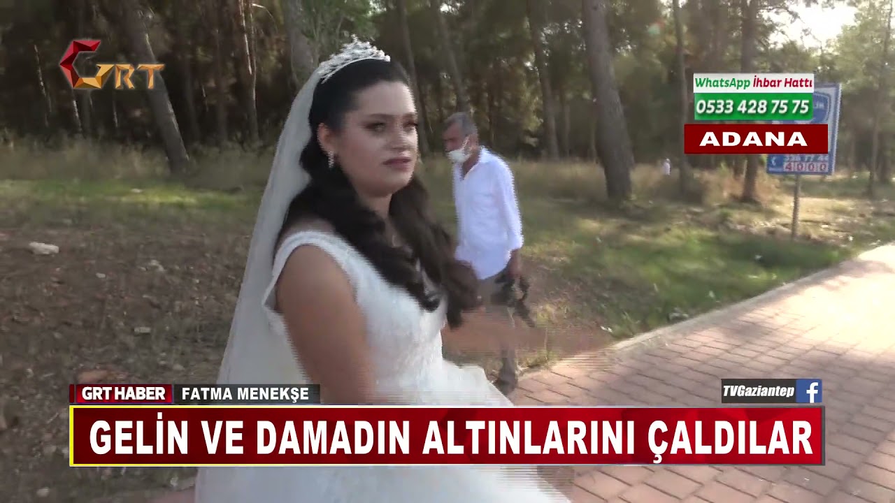 GELİN VE DAMADIN ALTINLARINI ÇALDILAR
