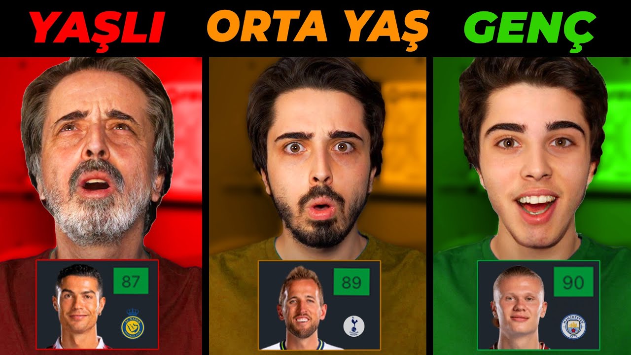 GENÇ - ORTA - YAŞLI FUTBOLCULARLA FIFA REBUILD CHALLENGE!