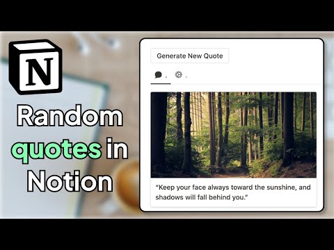 Generate random quotes in Notion: Full Tutorial