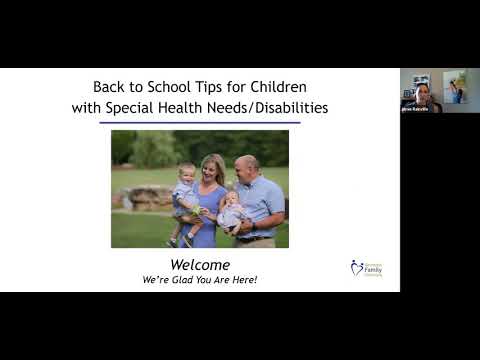 Genetics Series: Back to School Tips for Children with Special Health Needs/Disabilities (8/8/2021)