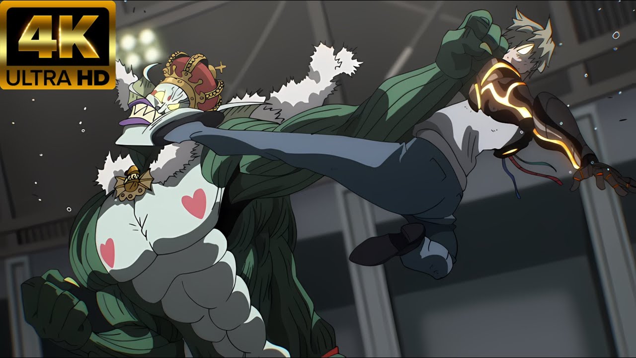 Genos vs Sea King 4K - One Punch Man