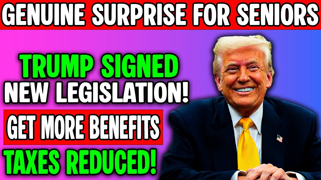 Genuine Surprise for Seniors: Trump Signs New Bill Reducing Taxes on Social Security and Medicare