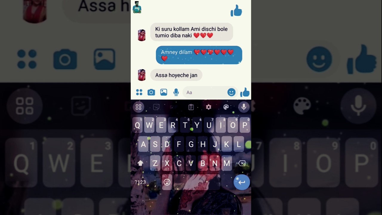 Gf bf romantic chatting video #bangla chat#love #chat #song #music #romantic #love story #breakup