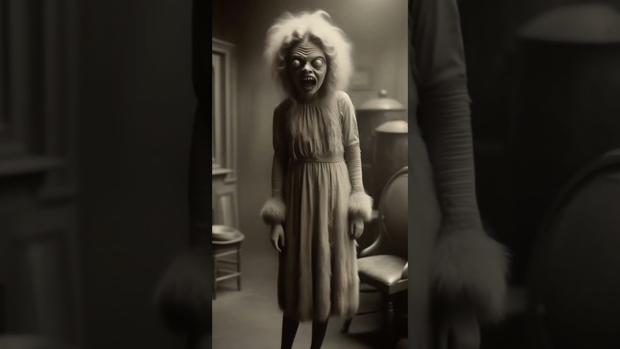 Ghosts of the Past: Creepy Woman Swaying in Vintage Videos #halloween #monster #scary #ghost #ai