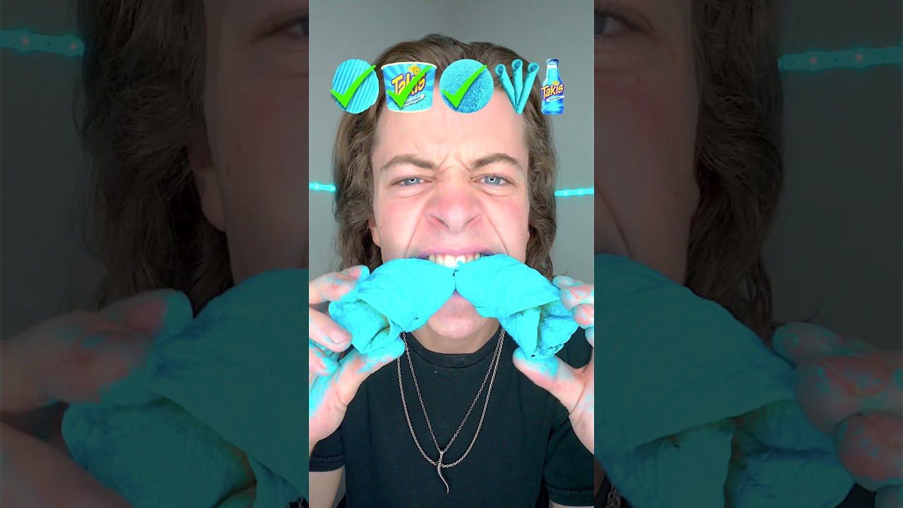 Giant Blue Takis ASMR!? 🥵