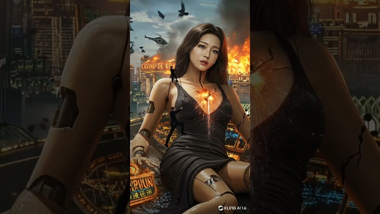 Giant Plastic Woman Shot in the Heart – 007 Rescue Scene