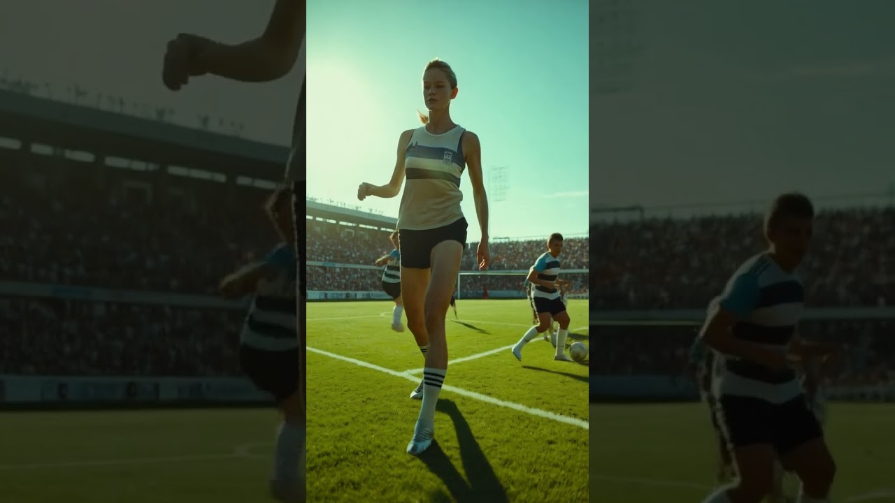 GIANTESS AND FOOTBALL