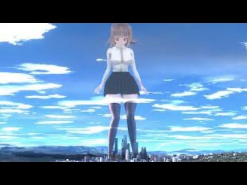 Giantess Chiaki growth By Lajest (MMD Growth)