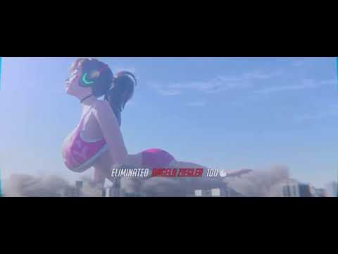 Giantess D.va Stretch (Boob Crush)