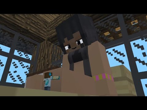giantess`s foot slave | Minecraft giantess animation (first person)