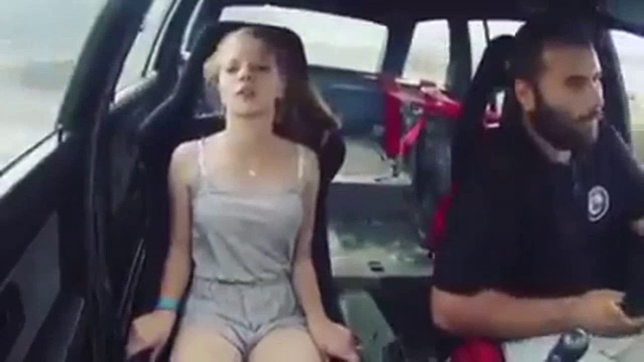 Girl drifting reaction