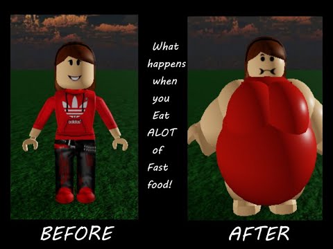 Girl Eats a lot of Mcdonalds (Roblox skit)