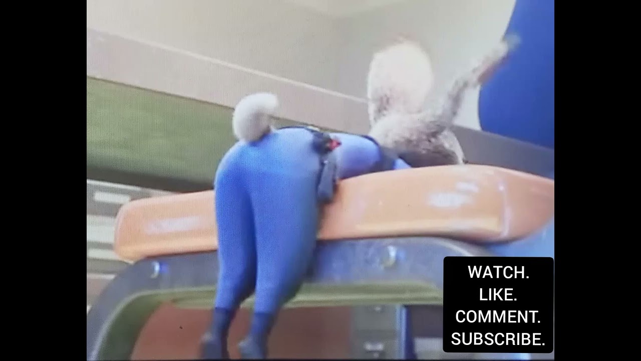 GIRL FART-Judy Hopps slumped over a chair