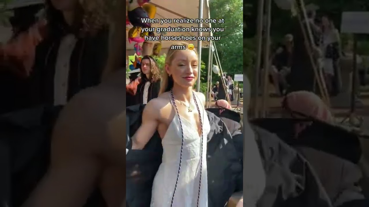 Girl Flexing Biceps in Her Graduation Ceremony ❤️ Strong Girl 🔥 Fbb flex #shorts #gym #fbb