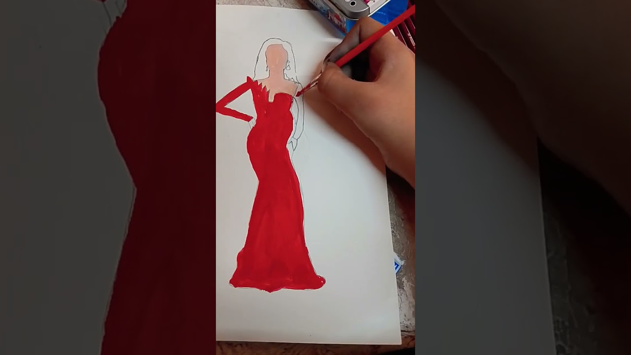 girl#coloursdrawing #colors #painting #art #model girl#wow ♥️♥️